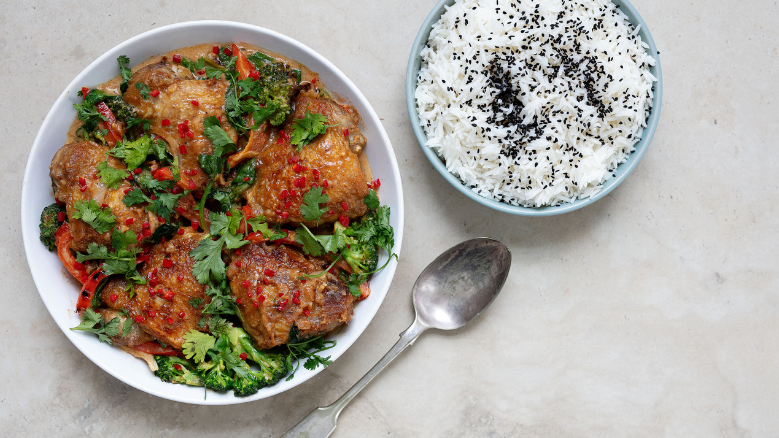 Chicken-In-Thai-Peanut-Sauce